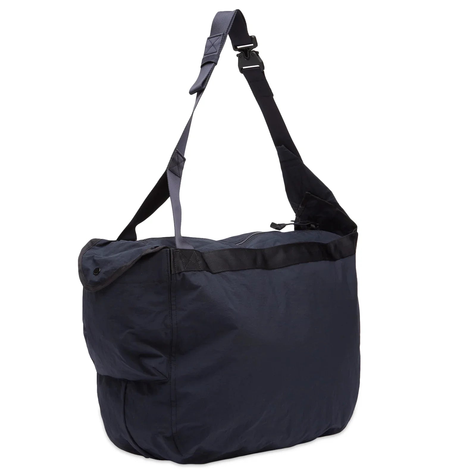 Cp Company Plain Paper Touch Zipped Logo Bag In Navy with Certilogo