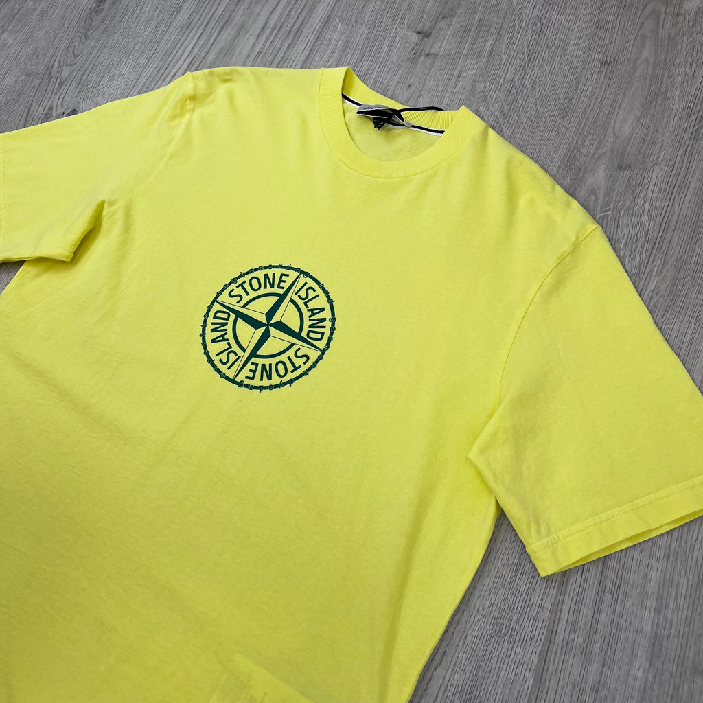 Stone Island 'Compass' T-Shirt - Lemon