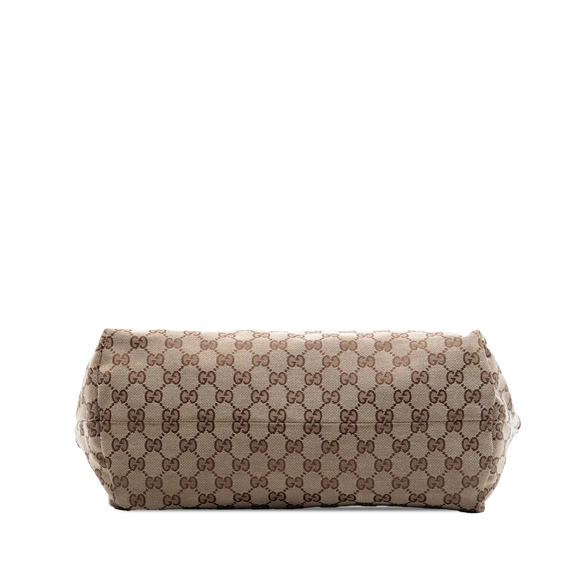 Gucci Medium GG Toile Bamboo Pompon Cabas