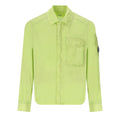 Cp Company Chrome-R Pocket Overshirt in White Pear Green