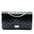 Chanel Matelassé Cuir verni Reissue 2.55 Double rabat 227