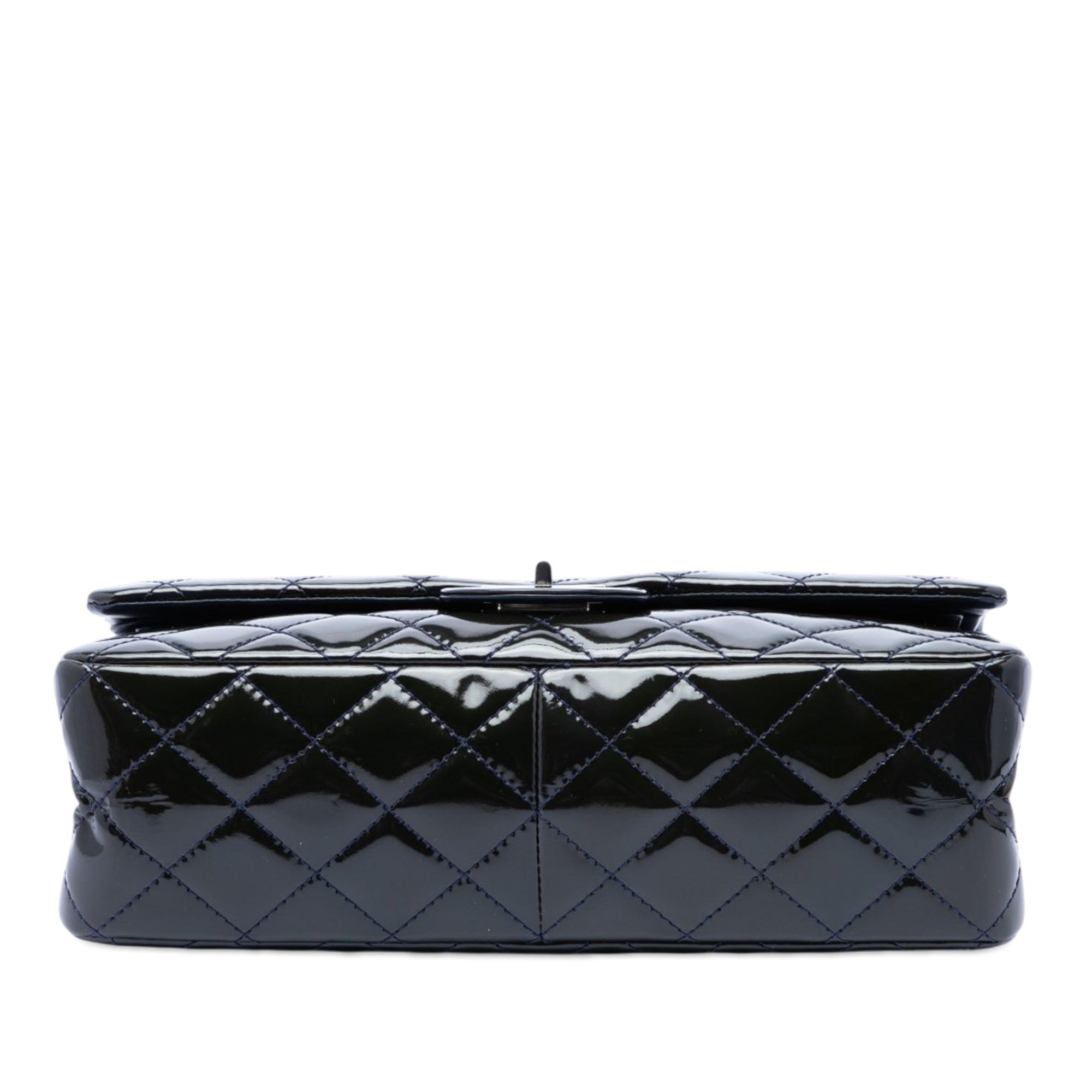 Chanel Matelassé Cuir verni Reissue 2.55 Double rabat 227