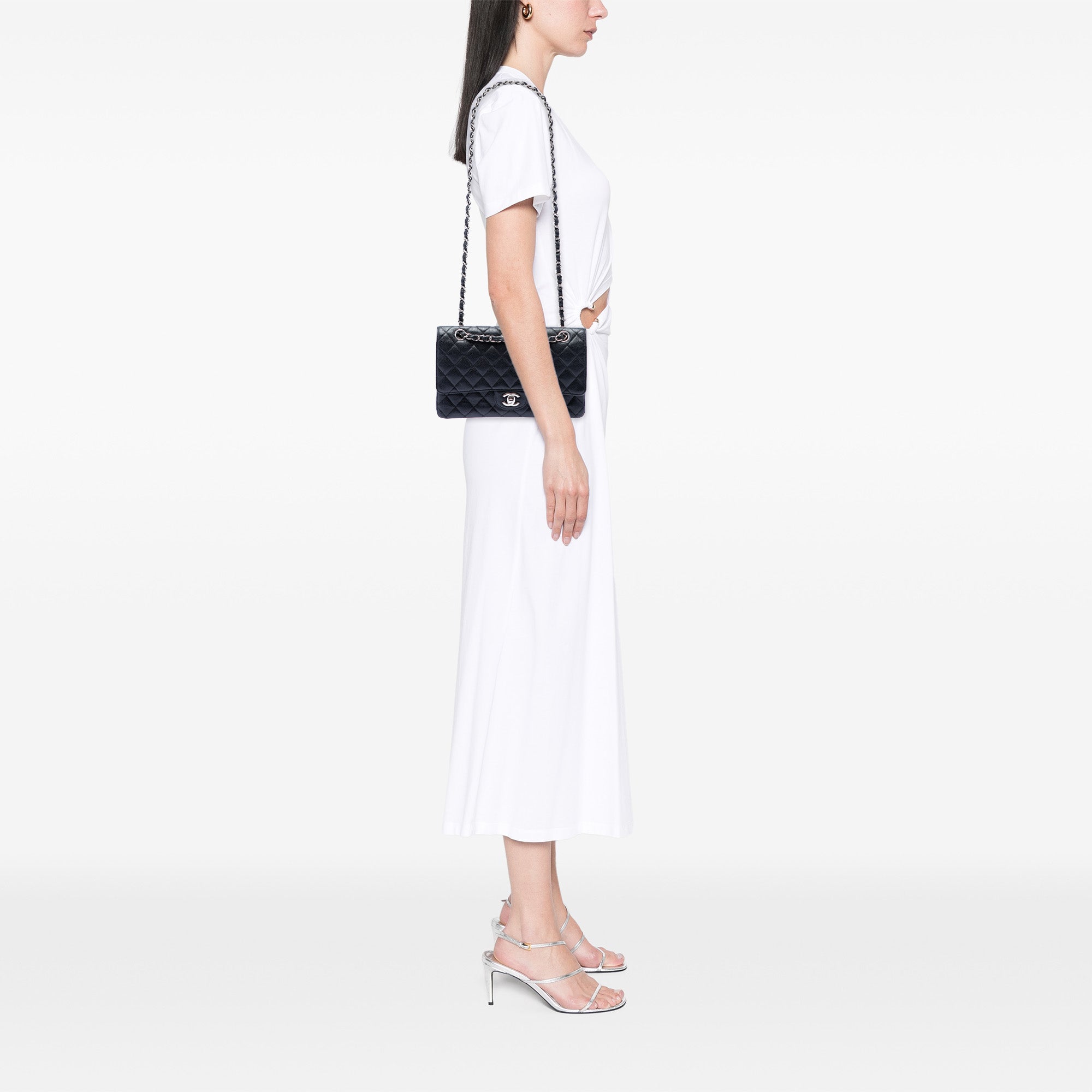 Chanel Medium Classic Caviar Double rabat