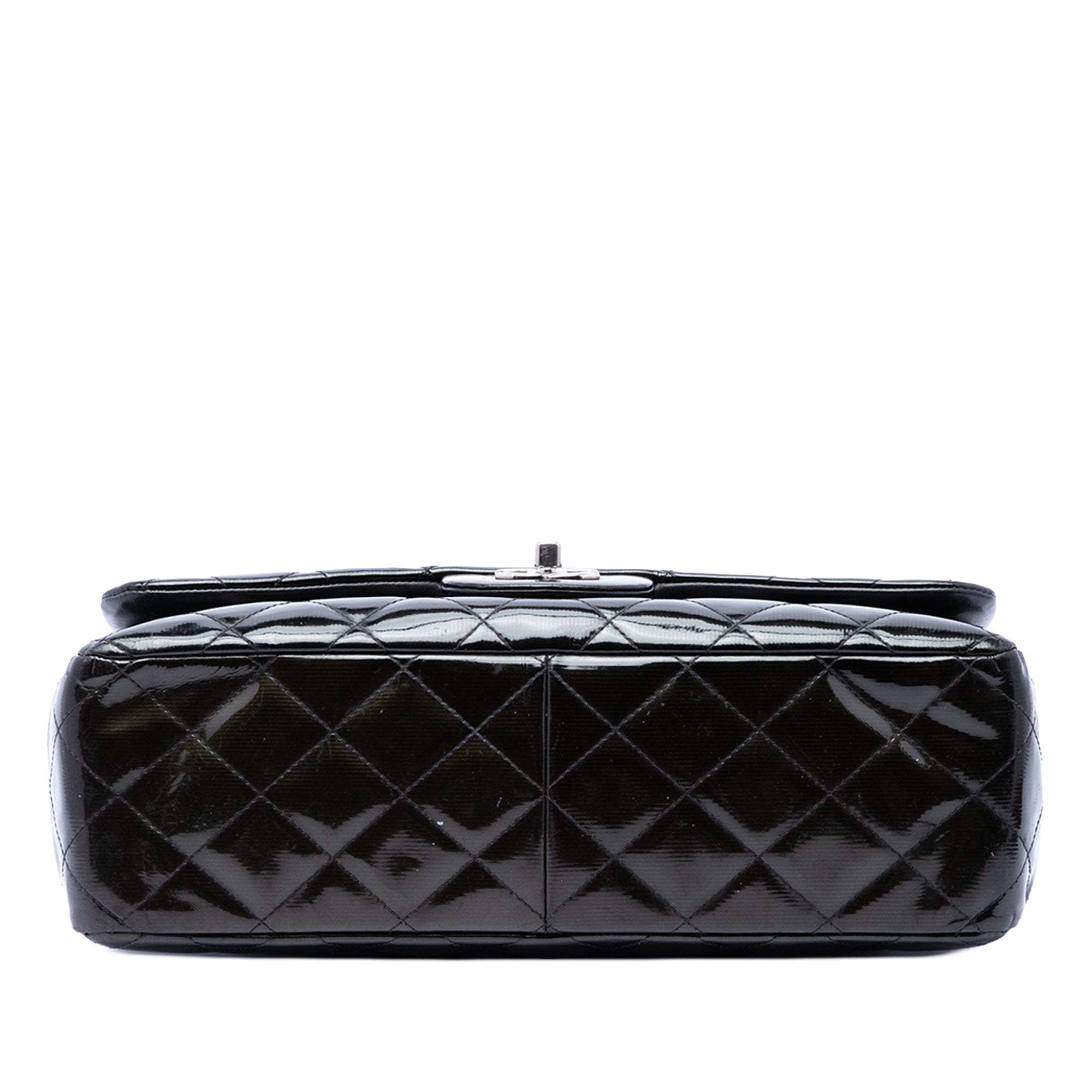 Chanel Jumbo Classic Cuir verni Double rabat