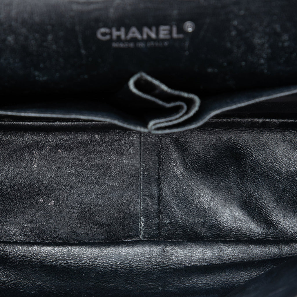 Chanel Jumbo Classic Cuir verni Double rabat