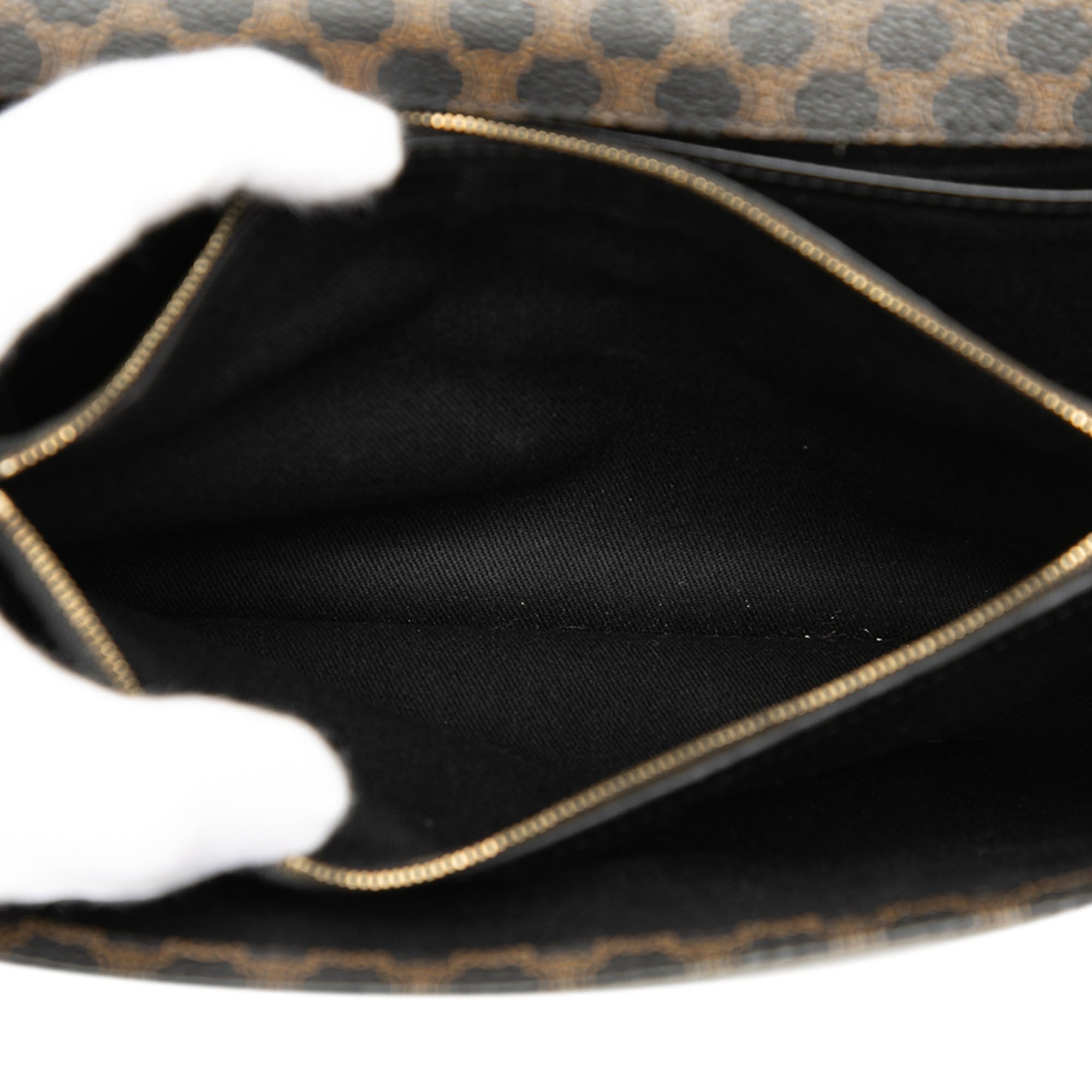 Celine Macadam Coated Toile et Cuir Pochette
