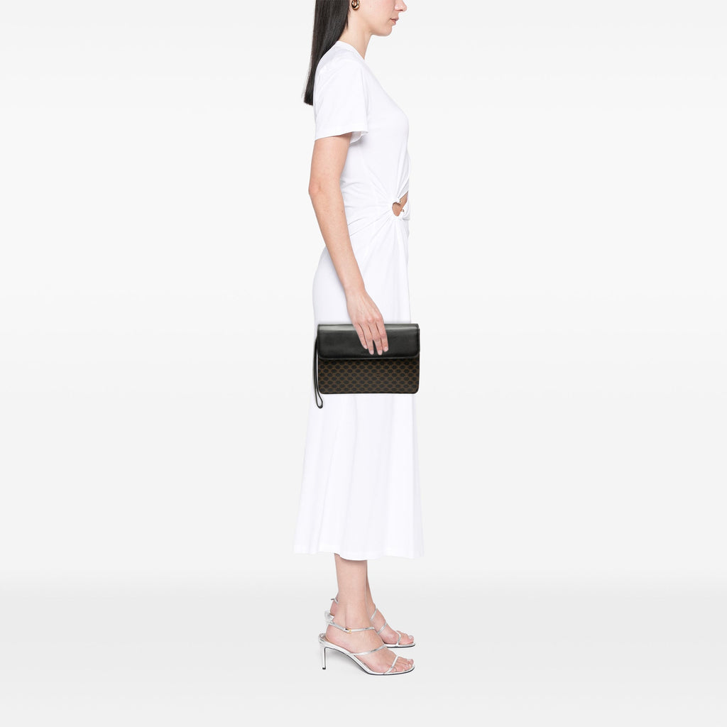 Celine Macadam Coated Toile et Cuir Pochette