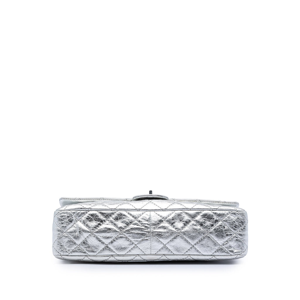 Chanel Matelassé Metallic vieilli Cuir de veau Reissue 2.55 Double rabat 226