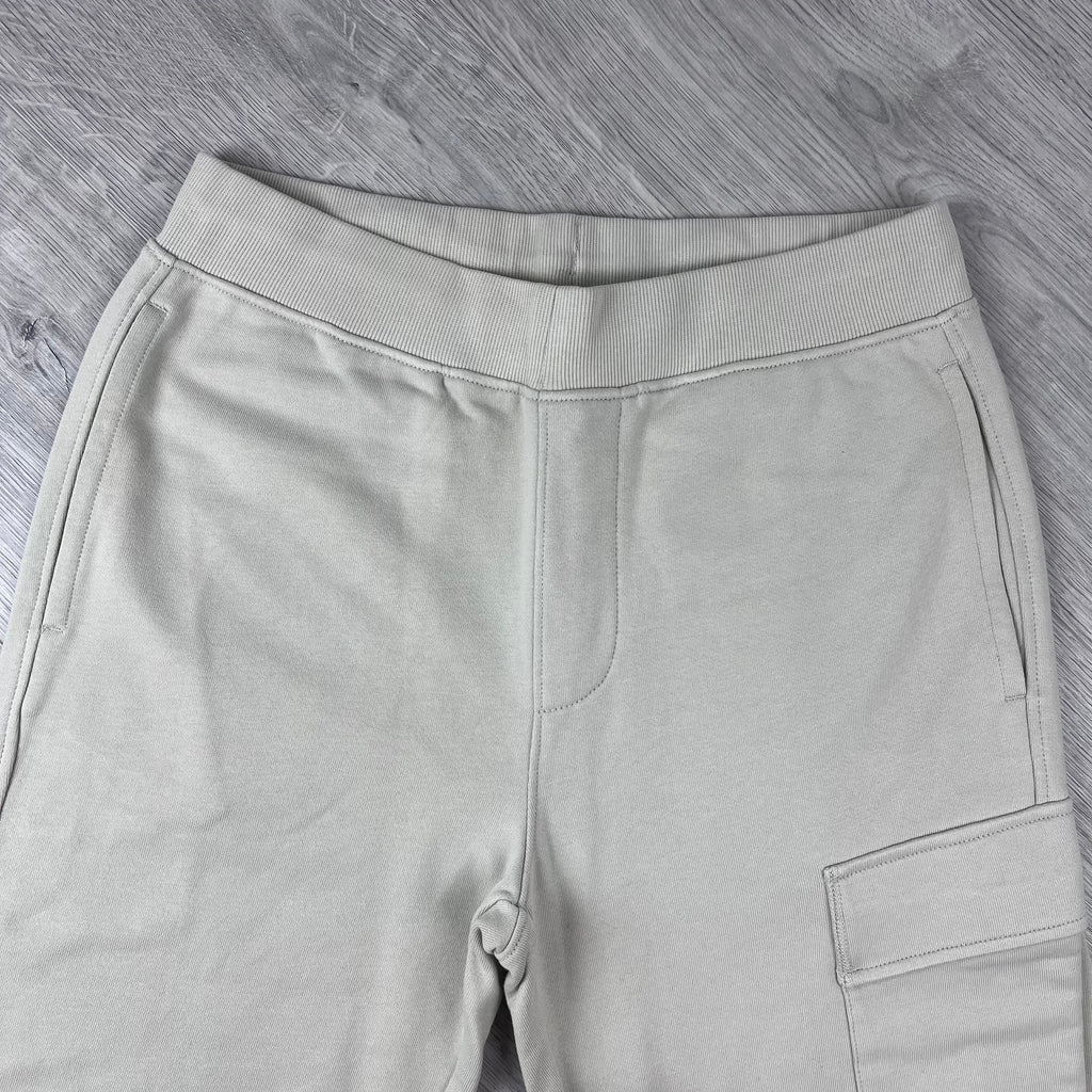 CP Company Raised Fleece Sweatpants - Silver Birch