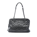 Chanel CC Matelassé Caviar Cabas chaîne