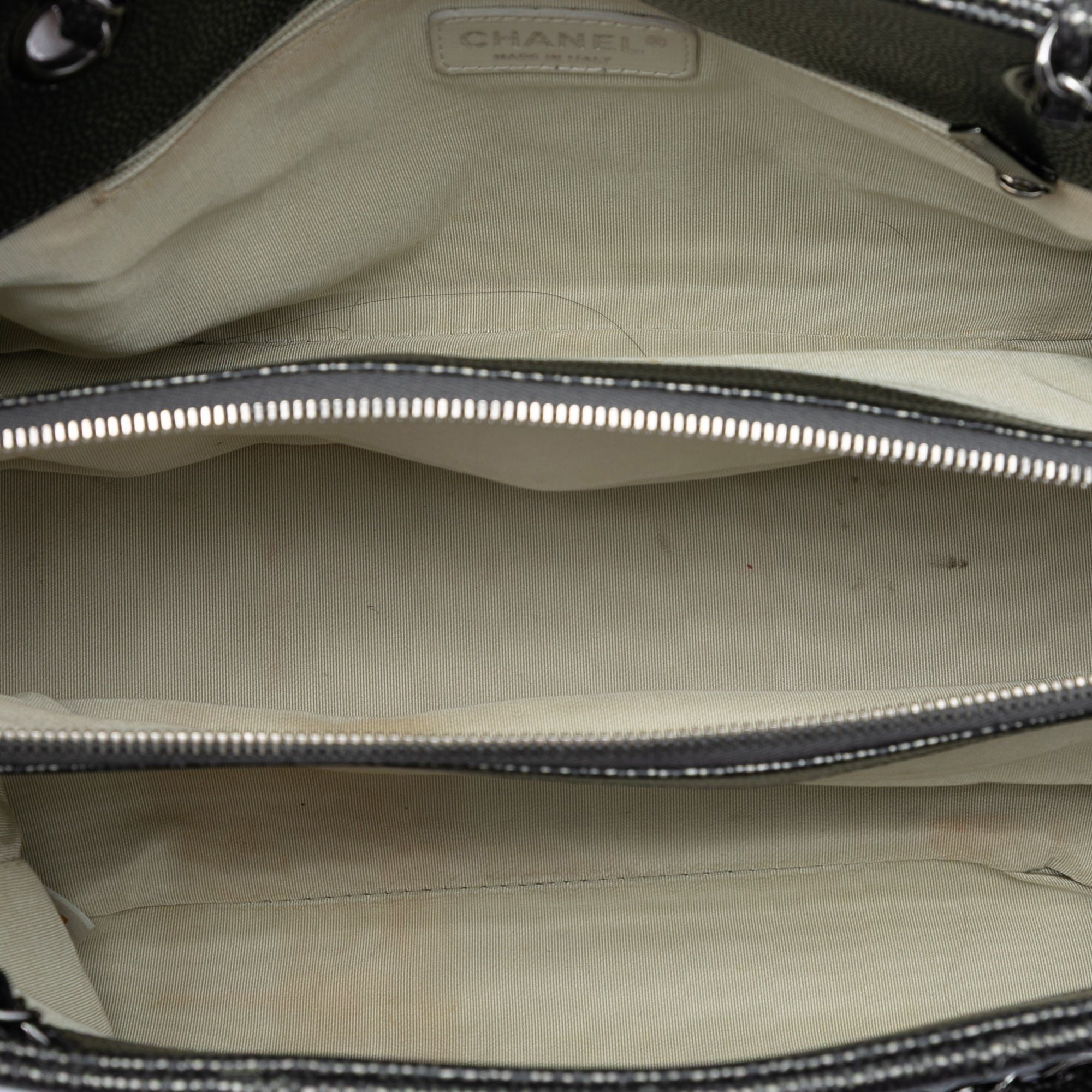 Chanel CC Matelassé Caviar Cabas chaîne