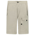 Cp Company Microreps No Peach Logo Bermuda Cargo Shorts In Vintage Khaki With Certilogo