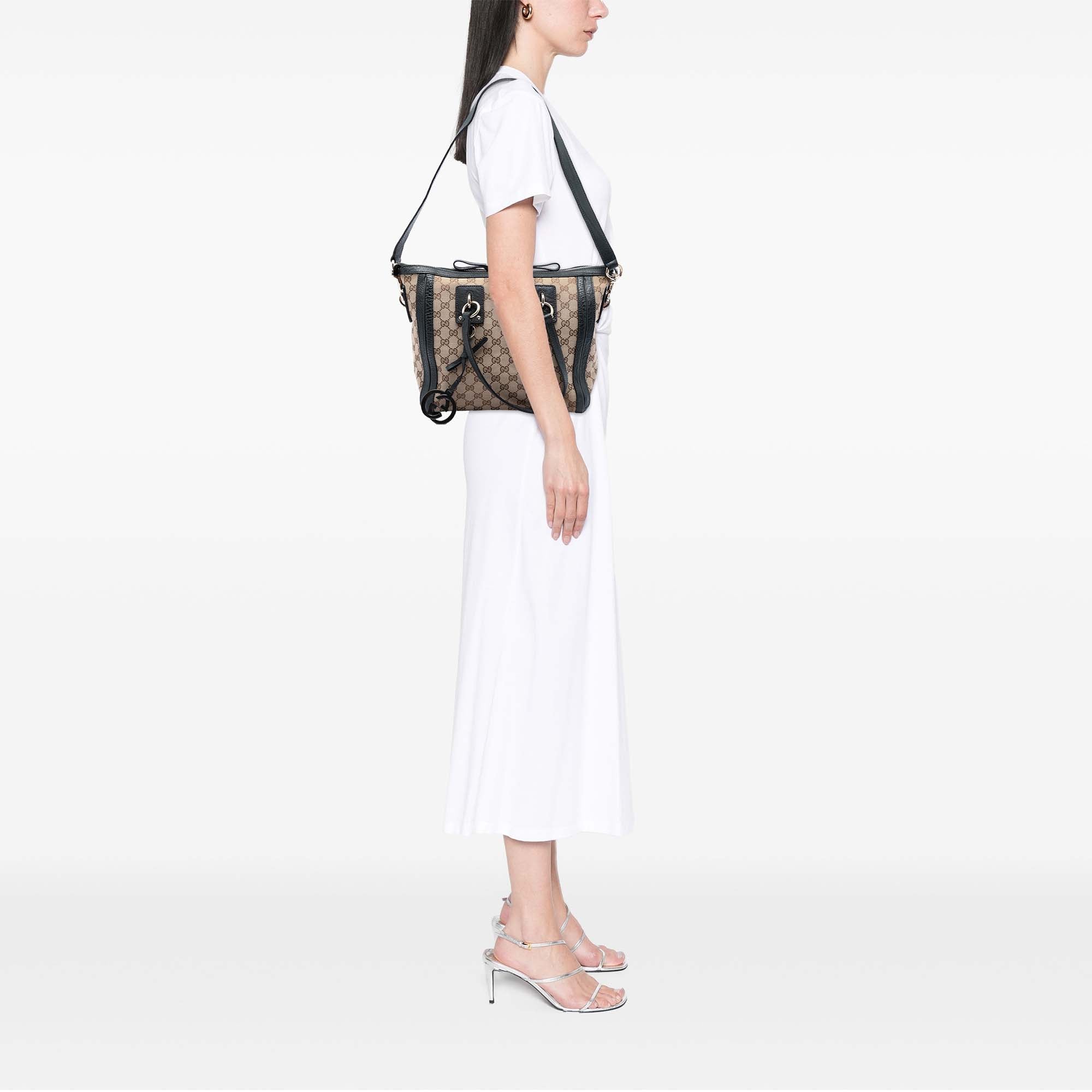 Gucci Medium GG Toile Charm Sac