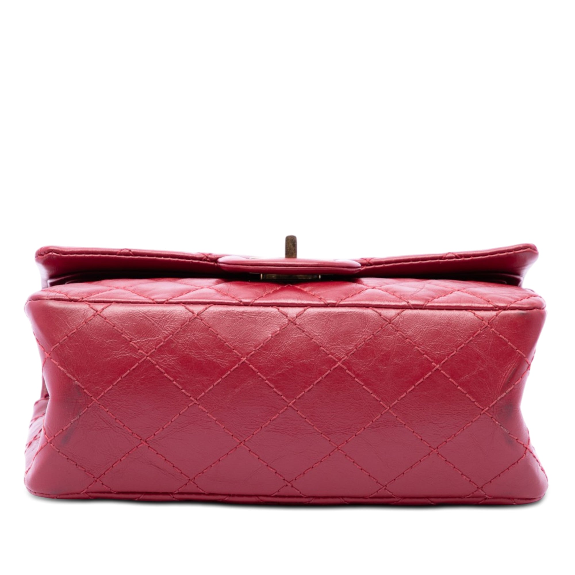 Chanel Matelassé vieilli Cuir de veau Reissue 2.55 Simple rabat 224