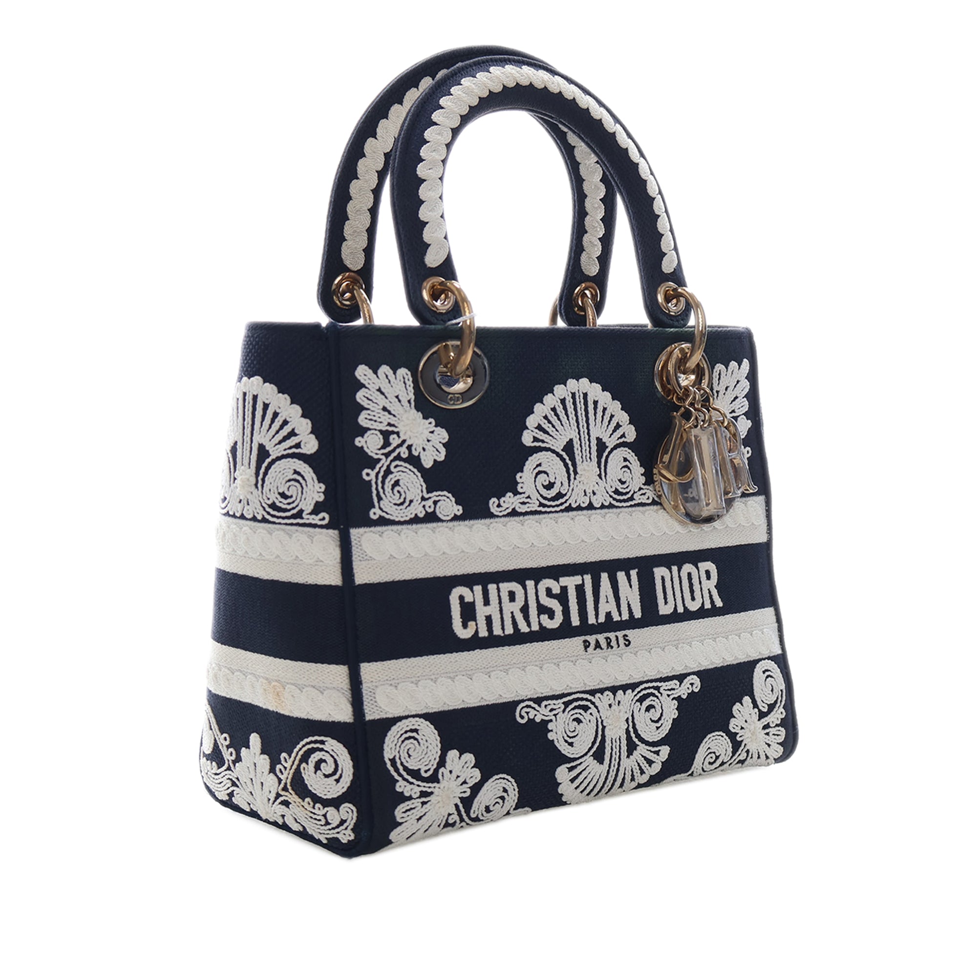 Dior Medium brodé Toile Cornely Lady D Lite