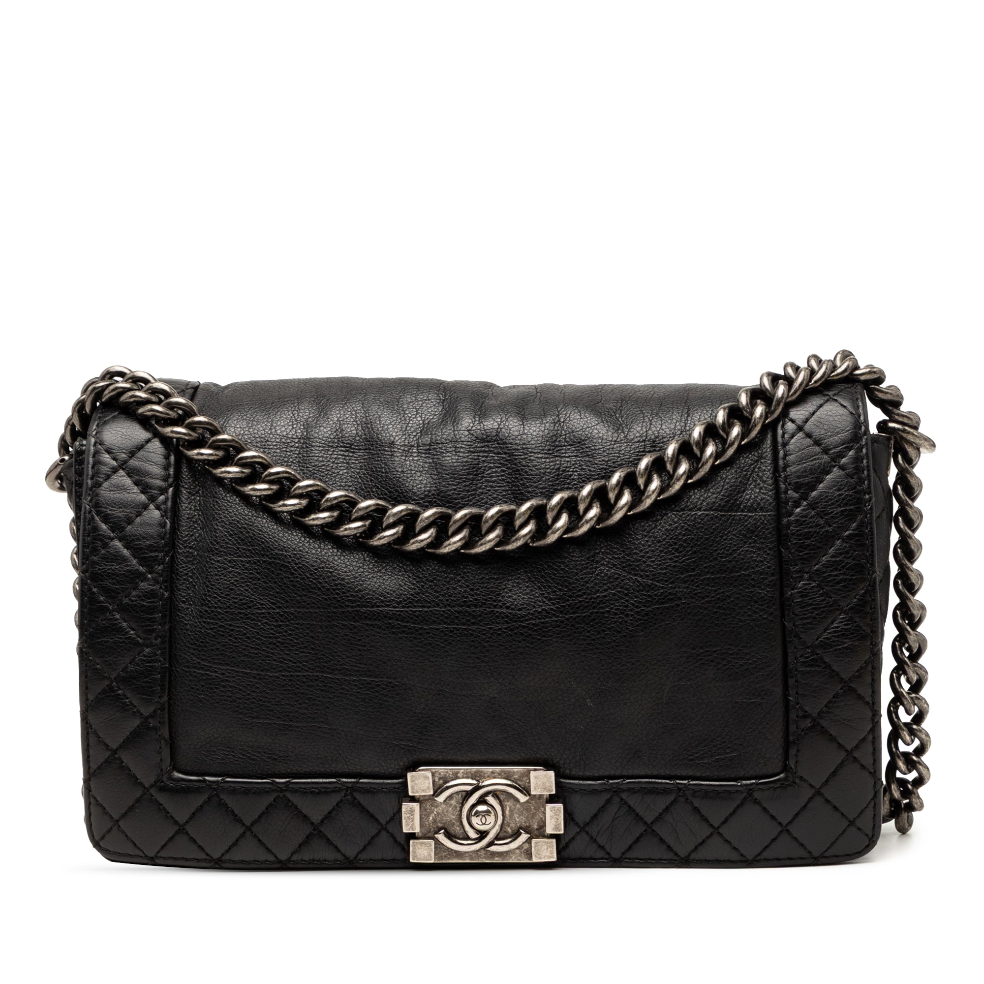 Chanel Medium Cuir de veau Boy Reverso à rabat