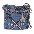 Chanel Mini Jean Surpiqué 22 Sac à main