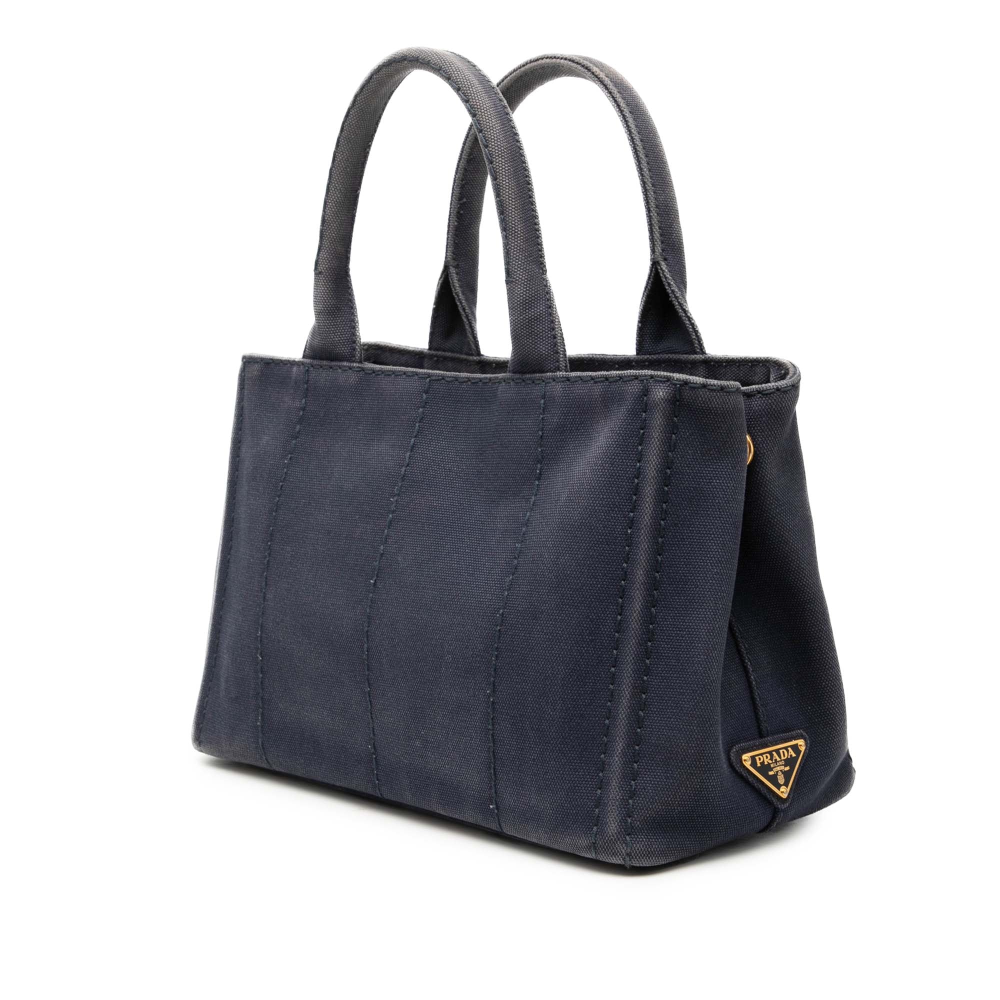Prada Small Toile Canapa Logo Sac