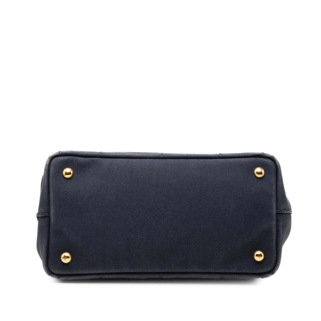 Prada Small Toile Canapa Logo Sac