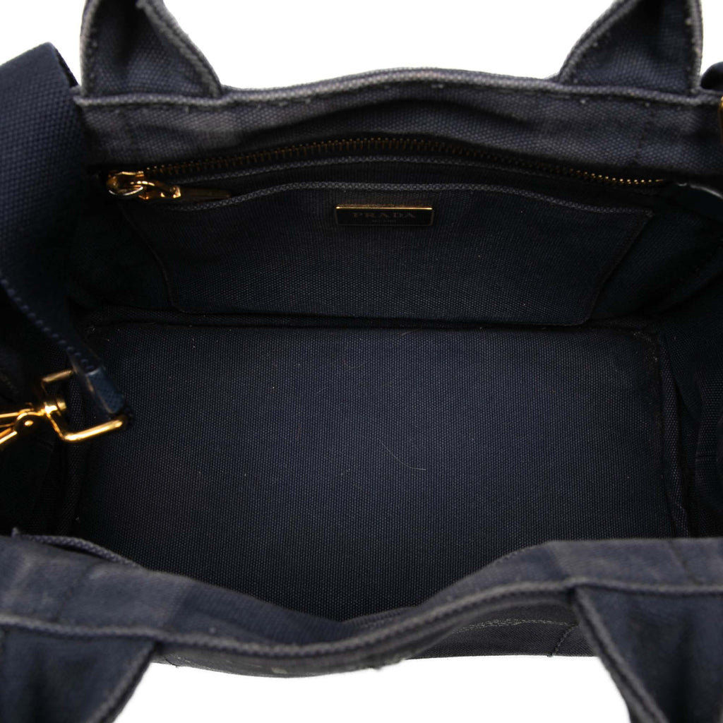 Prada Small Toile Canapa Logo Sac