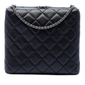 Chanel CC Matelassé Cuir d’agneau Kiss Lock Minaudiere Chain Sac porté croisé