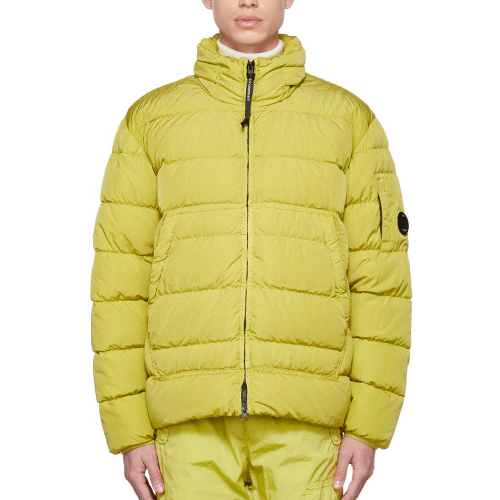 Cp Company 028A Down Jacket In Golden Palm