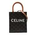 Celine Mini Triomphe Coated Toile Cabas vertical