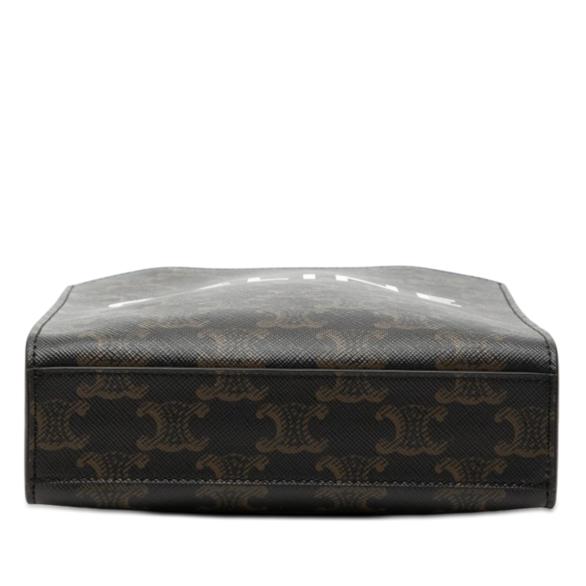 Celine Mini Triomphe Coated Toile Cabas vertical