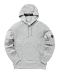 Cp Company 16cm Diagonal Raised Lens Overhead Hoodie In Grey M93