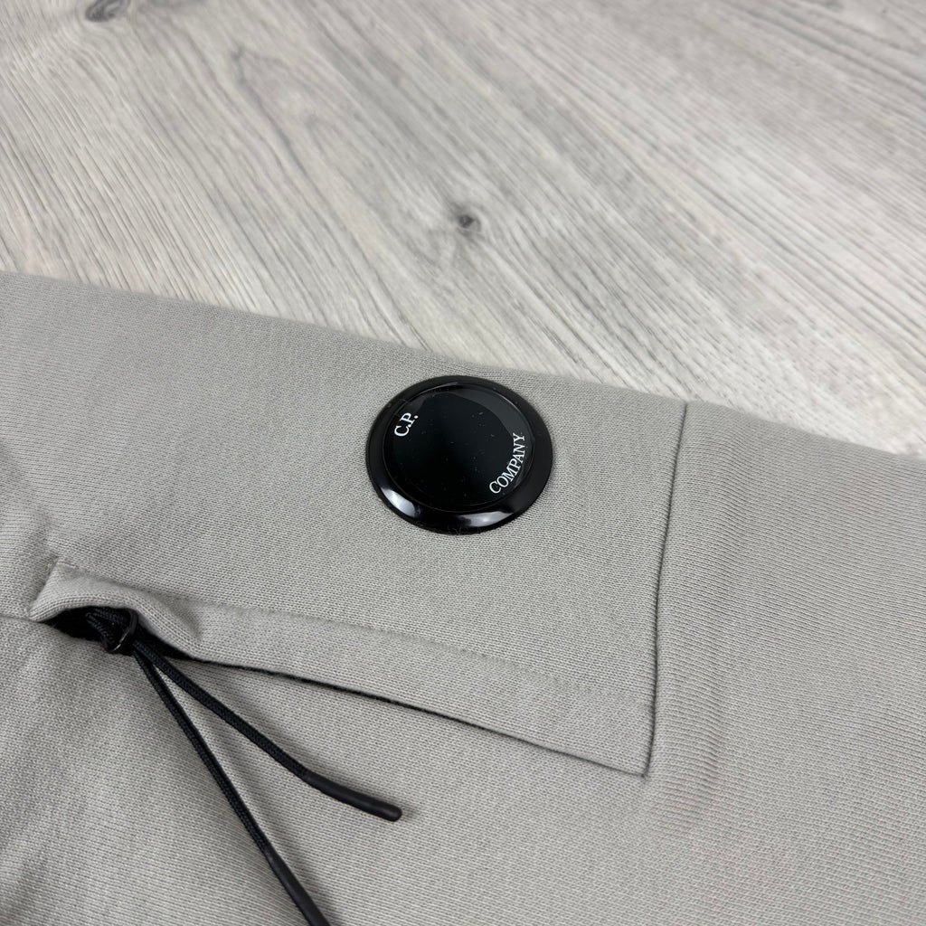 CP Company Raised Fleece Hoodie - Dove