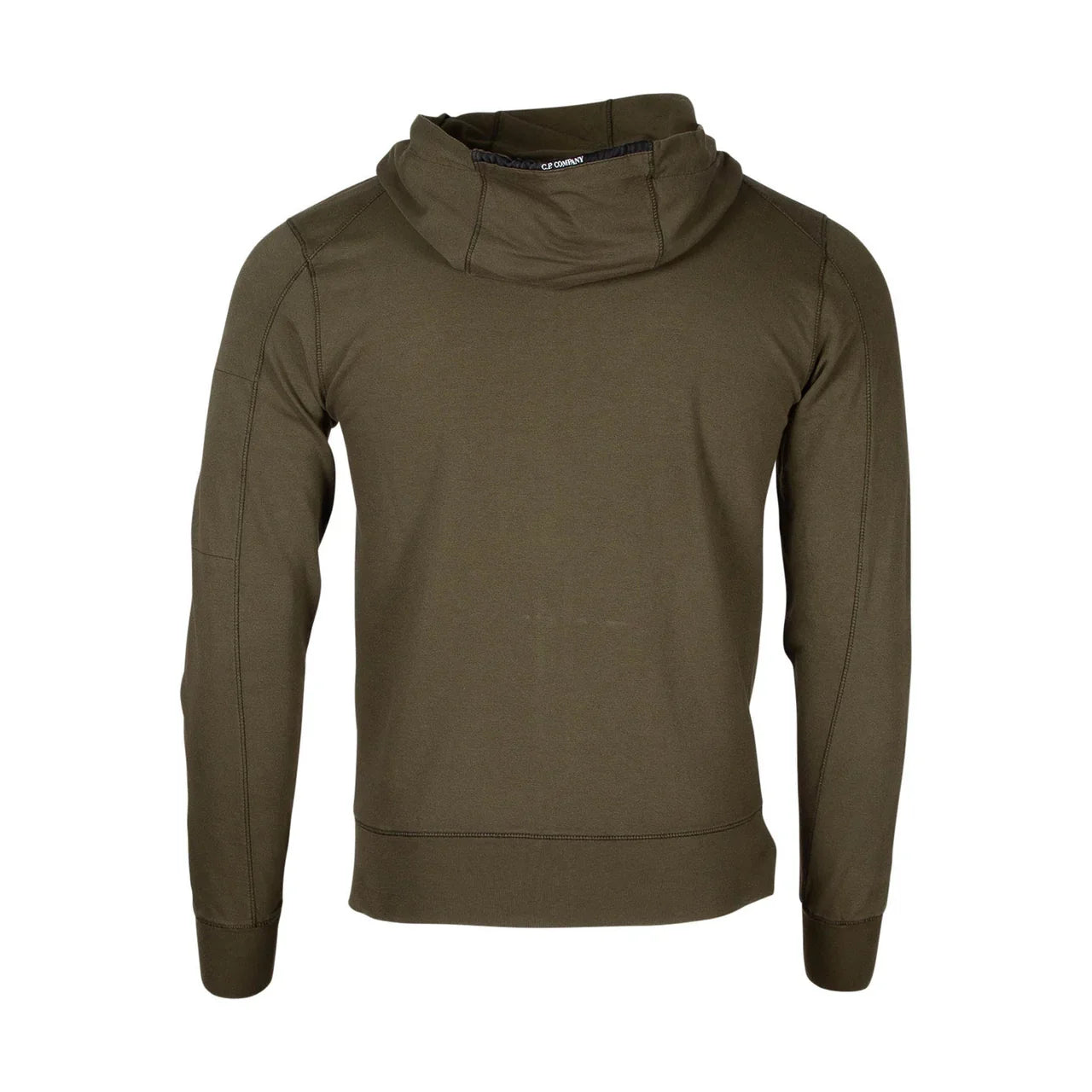 Cp Company 16cm Hooded Lens Full Zip Lens In Ivy Green