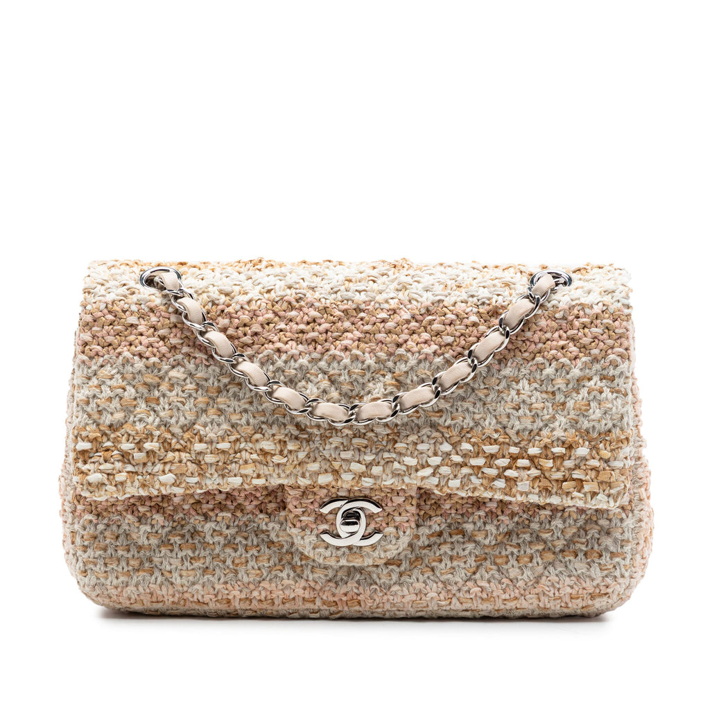 Chanel Medium Classic Tweed Double rabat