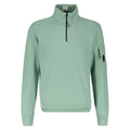 Cp Company 16Cm Light Fleece Lens Quarter Zip Green Bay