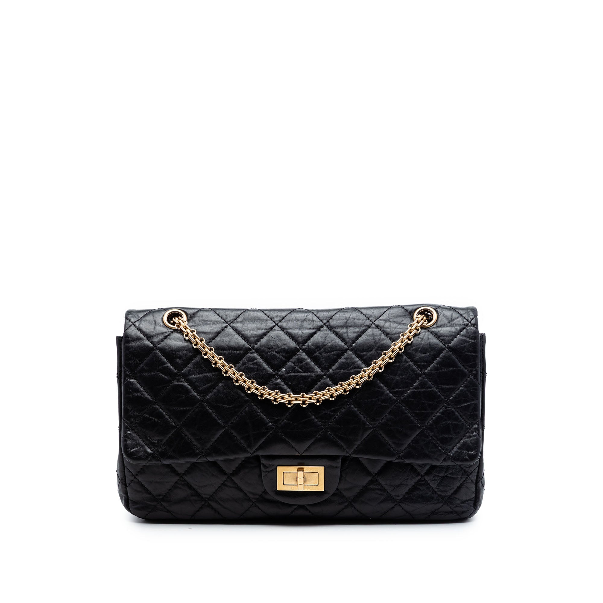Chanel Matelassé vieilli Cuir de veau Reissue 2.55 Double rabat 227