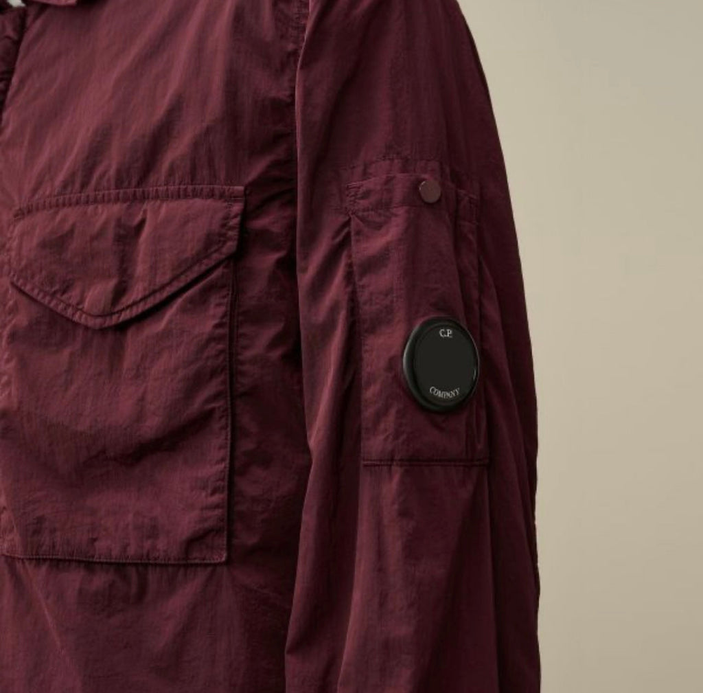 Cp Company 095A Chrome Lens Overshirt In Potent Purple