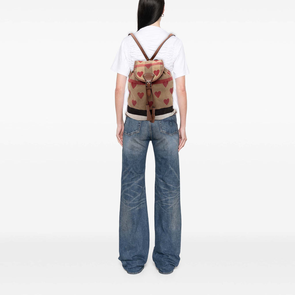 Burberry Mega Check Toile Chiltern Hearts Sac à dos