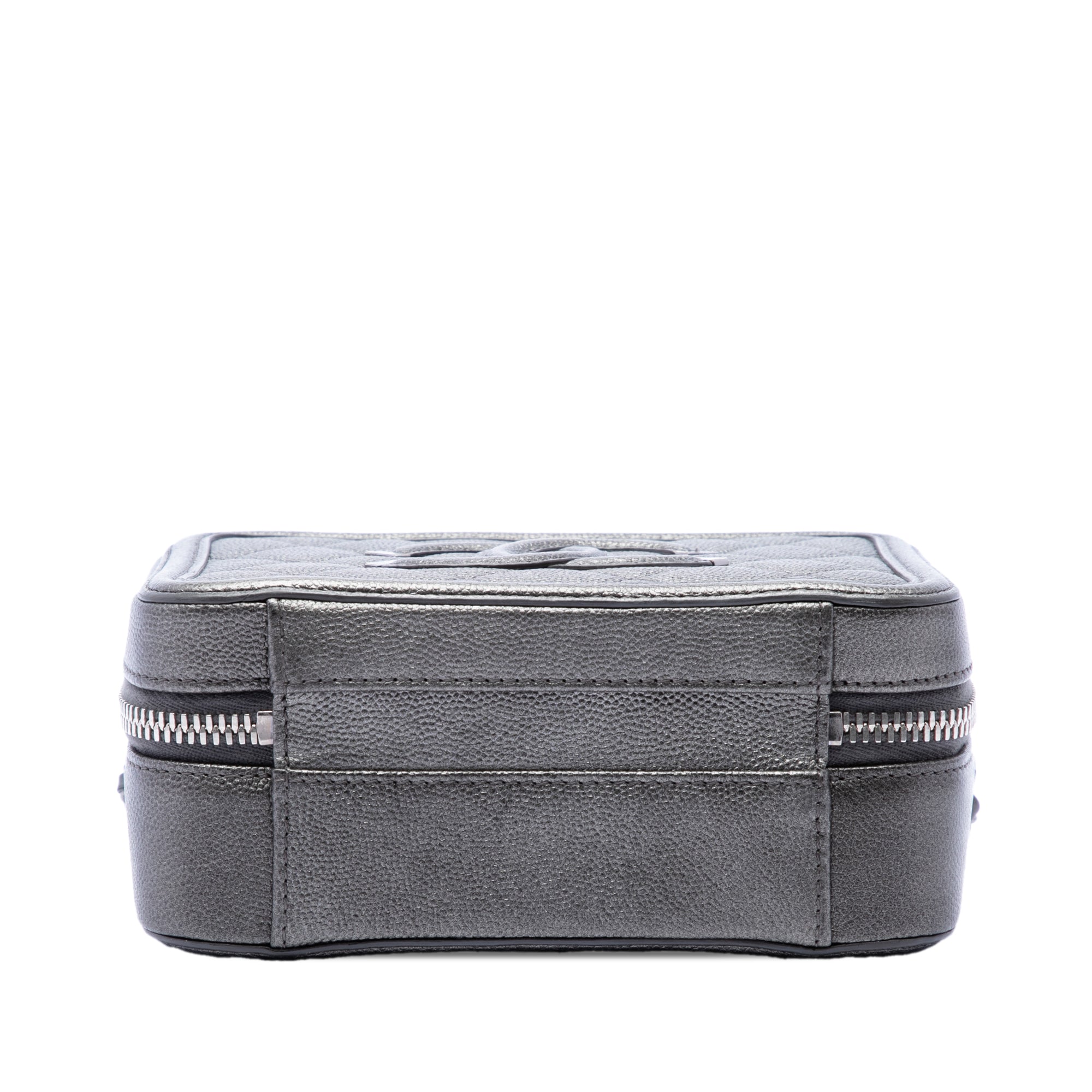 Chanel Small Metallic Caviar CC Filigree Vanity