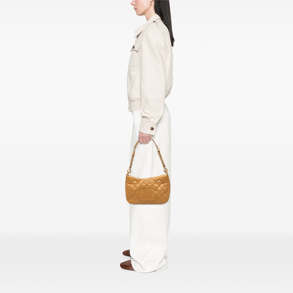 Chanel CC Matelassé Caviar Timeless Sac bandoulière