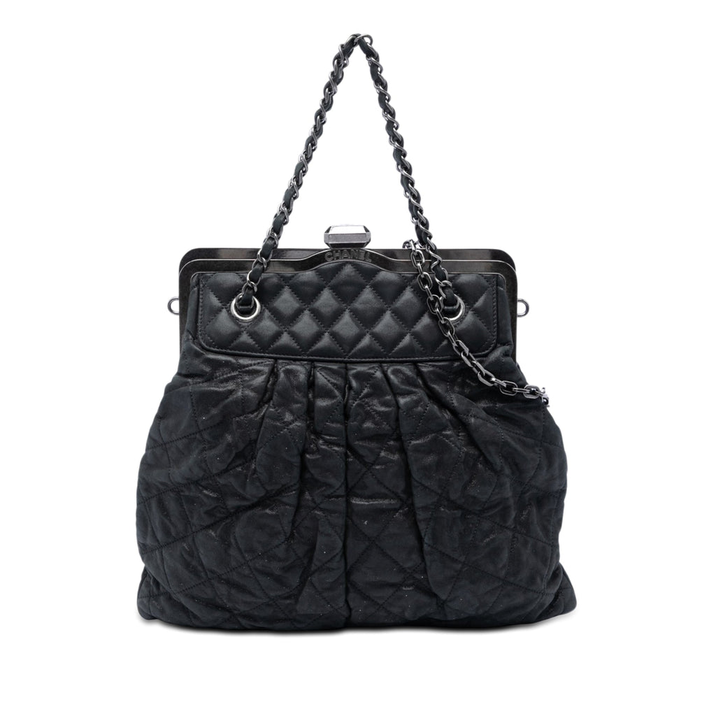 Chanel Matelassé Iridescent Cuir de veau Chic Quilt Frame Sac