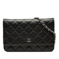 Chanel CC Matelassé Cuir d’agneau Wallet on Chain