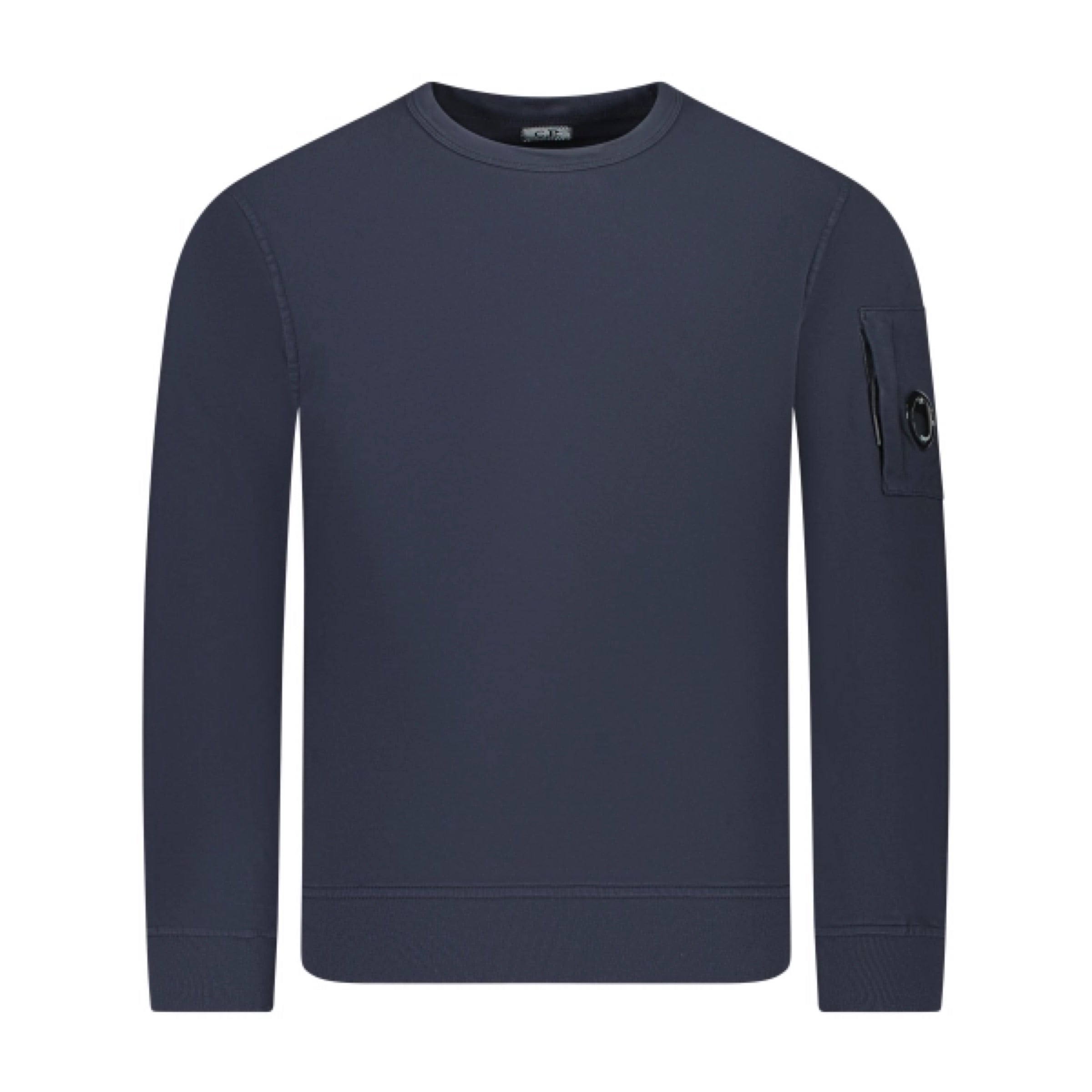 Cp Company 019A Light Fleece Lens Sweatshirt In Navy