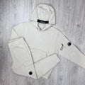 CP Company Raised Fleece Tracksuit - Silver Birch