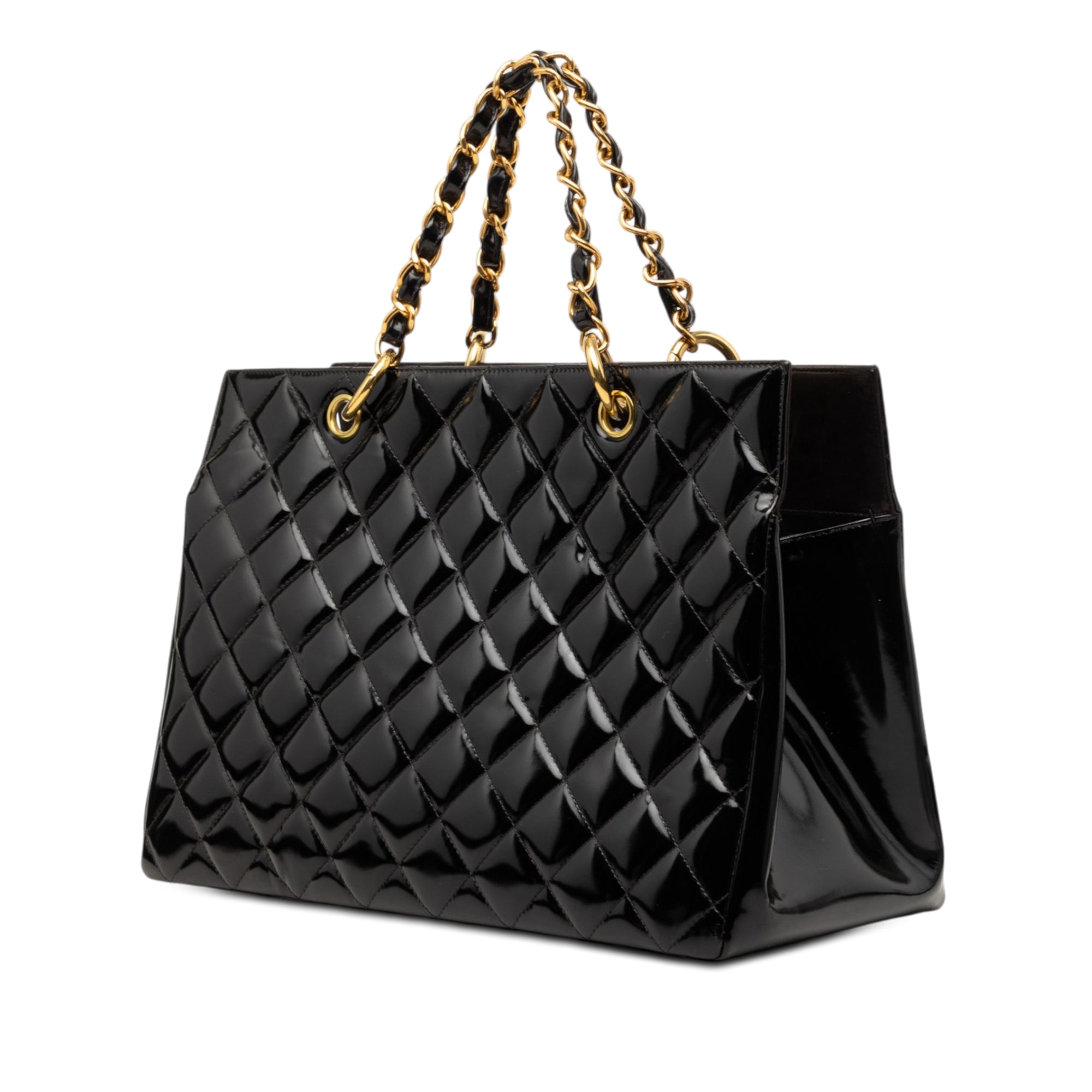 Chanel Grand CC Cuir verni Timeless Shopping Cabas