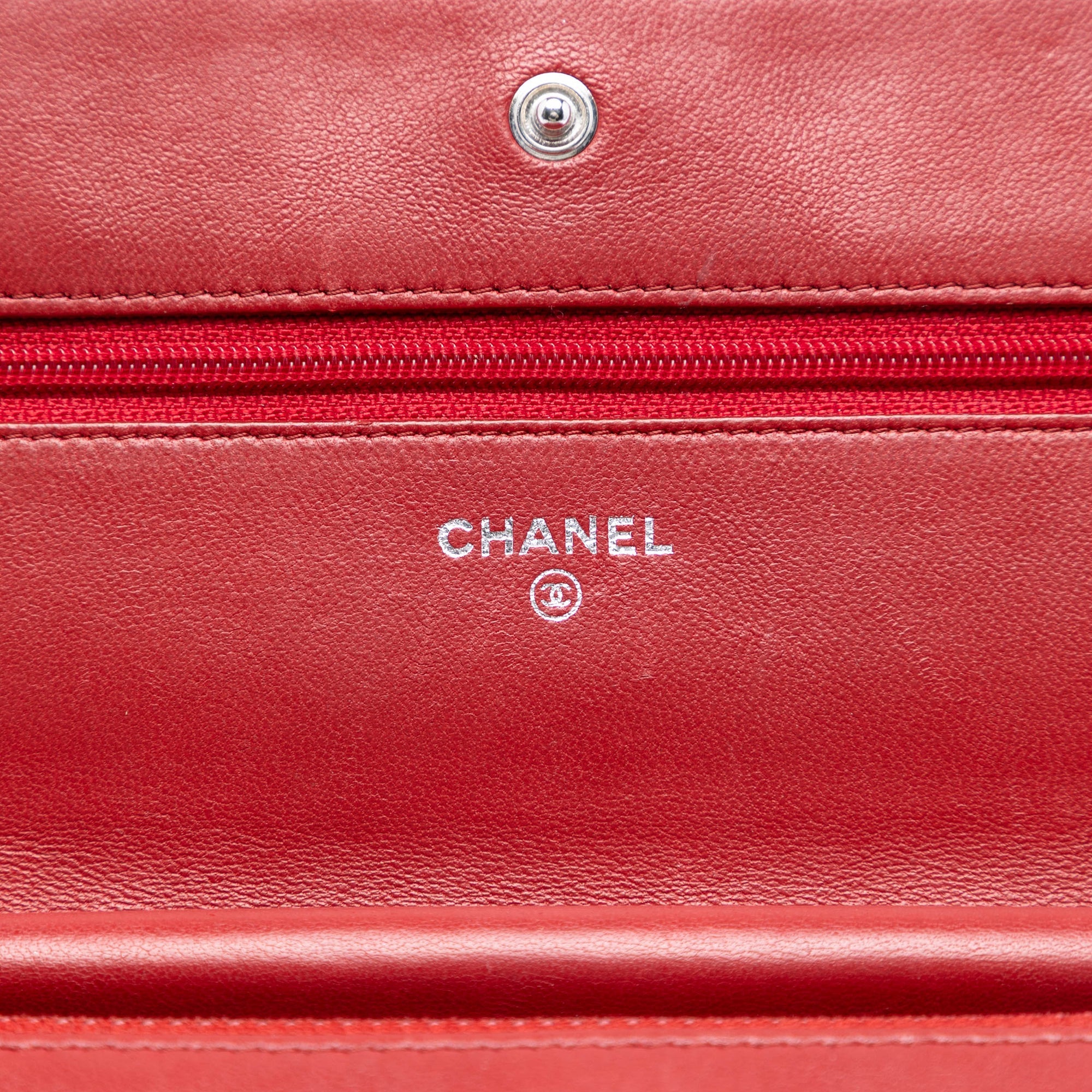 Chanel CC Matelassé Cuir d’agneau Wallet on Chain