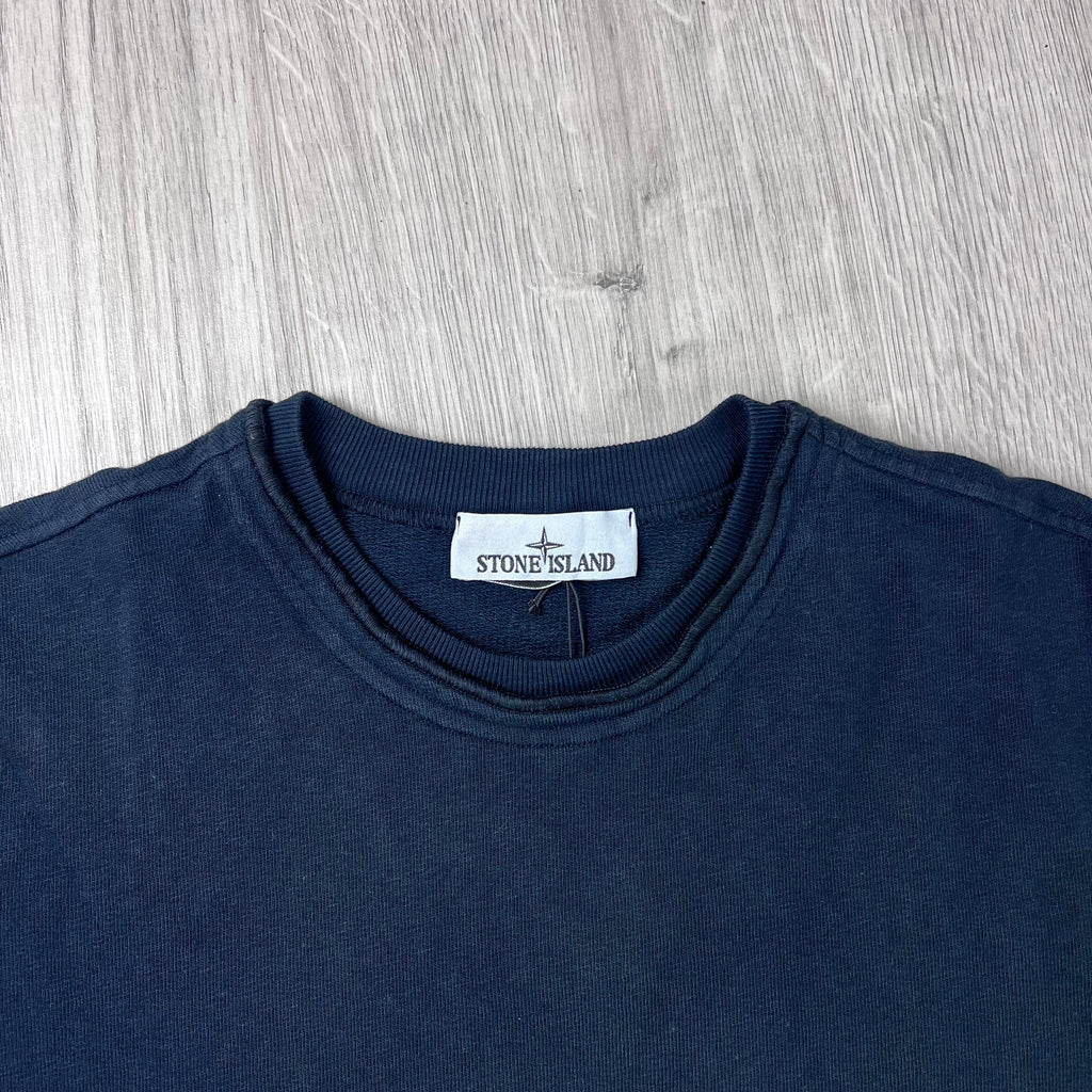 Stone Island Malfilé 'Old' Sweatshirt - Navy