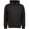 Cp Company 16cm Diagonal Raised Lens Overhead Hoodie In Black