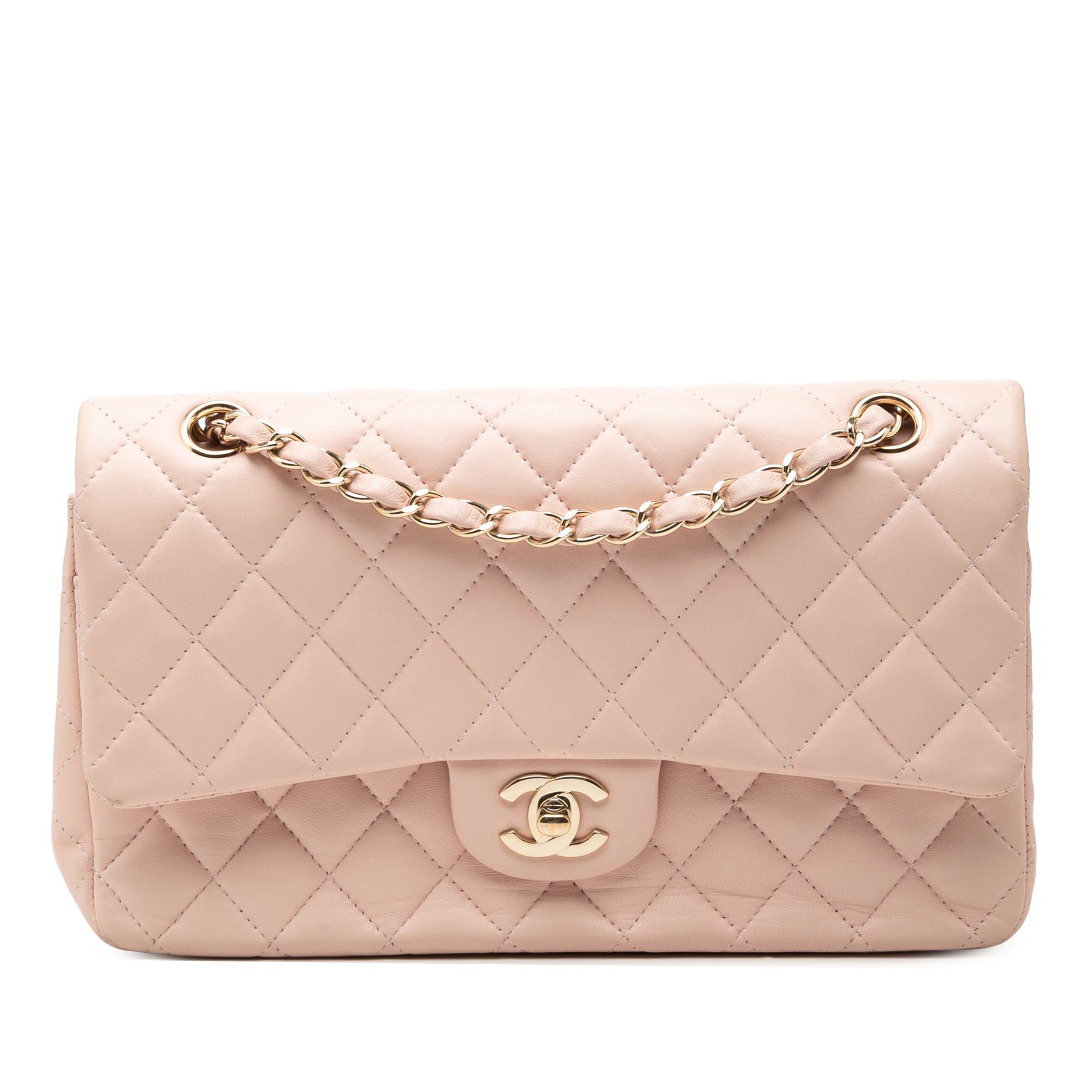 Chanel Medium Classic Cuir d’agneau Double rabat