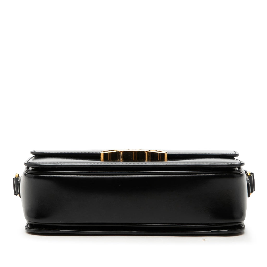 Celine Teen brillant Cuir de veau Triomphe Sac porté croisé