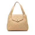 Chanel Matelassé Cuir d’agneau à rabat sac à anse supérieure