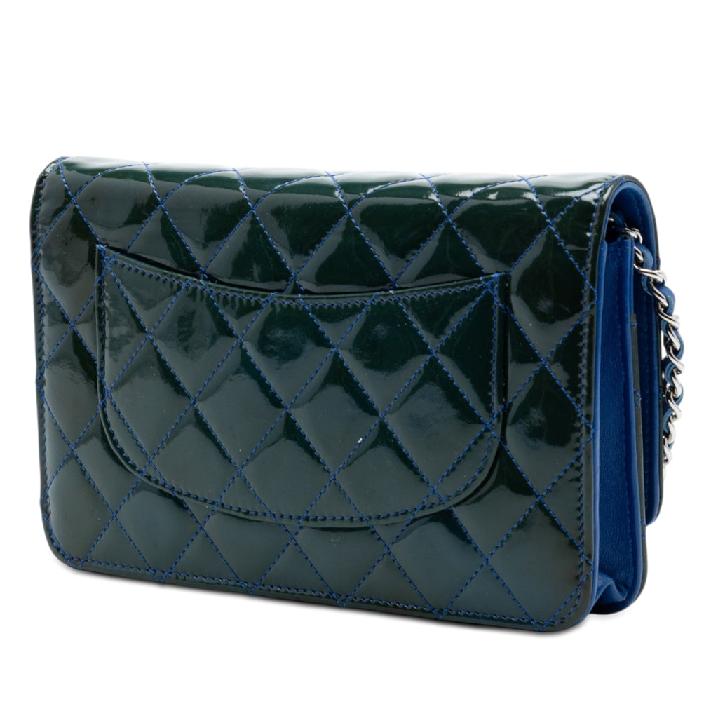 Chanel CC Matelassé Cuir verni Incognito Wallet on Chain